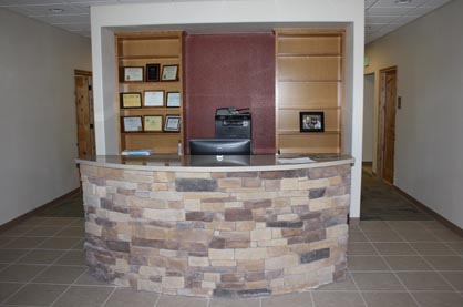 Our Receptionist's desk